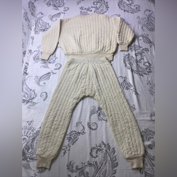 Vintage 1960s IC Penny Pullover
Thermal Insulated Crewneck Top
&Bottom Small - Picture 6 of 10